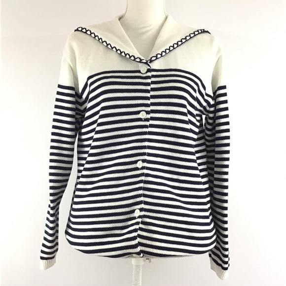 ANN TAYLOR COTTON CARDIGAN - Picture 3 of 6